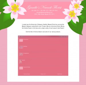 The Gamble's Newark Florist Site